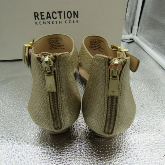 KENNETH COLE WOMEN'S SANDALS "GREAT GAL". SOFT GOLD. 6.5. NIB - Picture 6 of 11